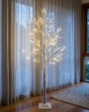1.8m Neutral White LED Twig 3D Outdoor Christmas Birch Tree | 96 Lights