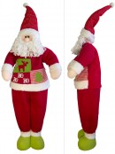 Retractable Leg Plush Standing Santa - up to 1m