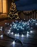 500 Cool White LED String Fairy Lights 8 Function | 25m