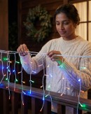 1008 Multi Colour LED Icicle Lights 8 Function With Memory Hold | 35m
