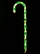 Green & White Candy Cane Garden Christmas Path Light Set - 4 x 80cm