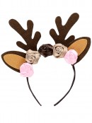 Santa's Cute Lil' Helper Deer Tutu & Headband - One Size For Most 3-8 Year Olds