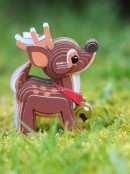 Eugy Cute Little Reindeer 3D Cardboard Model Kit Christmas Puzzle - #54