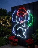 85cm Koala Holding Gum Leaf Outdoor Christmas LED Rope Light Display