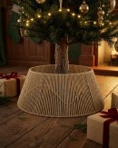 Natural Vertical Weave Paper Rope Christmas Tree Collar | 65cm