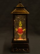 28cm Grinch With String Lights In Swirling Glitter Snow Globe Lantern