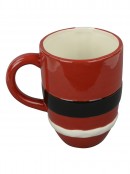 Ceramic Santa Suit Coffee Cup - 13cm