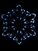 Blue & Cool White LED Snowflake String Light Silhouette - 58cm