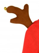 Rudolph's Substitute Hooded Jacket With Antlers Small Pet Christmas Costume