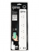 Smart Mirabella Genio Wi-Fi Powerboard - Four Outlets With 3 USB Ports