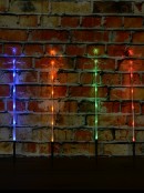 4x 48cm Multi Colour LED North Star Garden Solar Path Light Set
