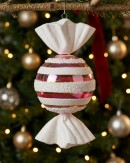 Whimsical Pink Iridescent Stripe Lolly Large Display Ornament | 30cm