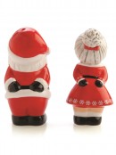 Kissing Santa & Mrs Claus Christmas Salt & Pepper Shakers - Set of 2