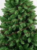 4.5m Shiny Red Christmas Bead Garland