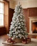 2.3m Yukon Winter Heavily Flocked Tree | 1265 Tips & Hinged Branches