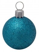 Turquoise, Lime & Silver Baubles - 20 x 40mm