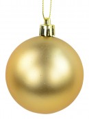 Gloss, Matte, Pearl, Glitter & Striped Gold & Champagne Baubles - 64 x 60mm