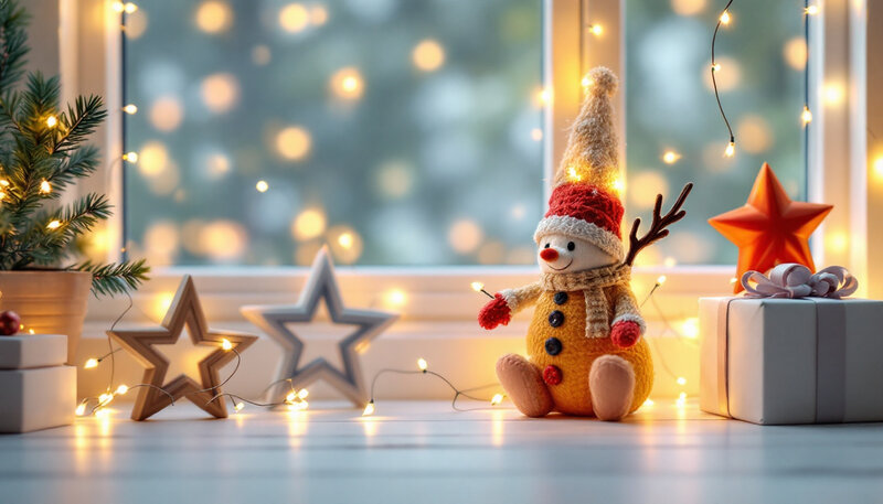 Electric Light Christmas Decorations That Blend Well Together