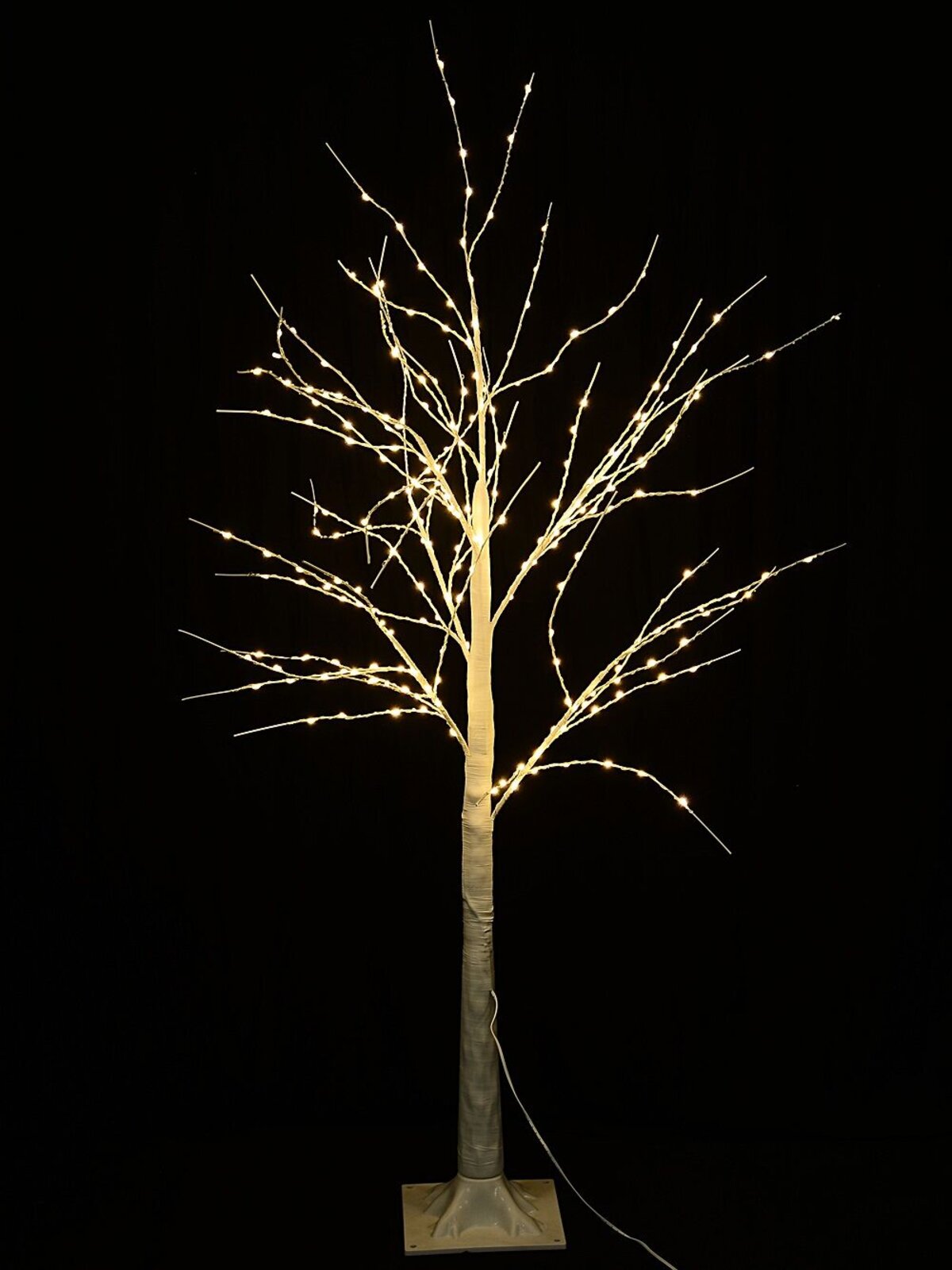 1.2m Neutral White LED White Branch Outdoor Birch Tree — image 3