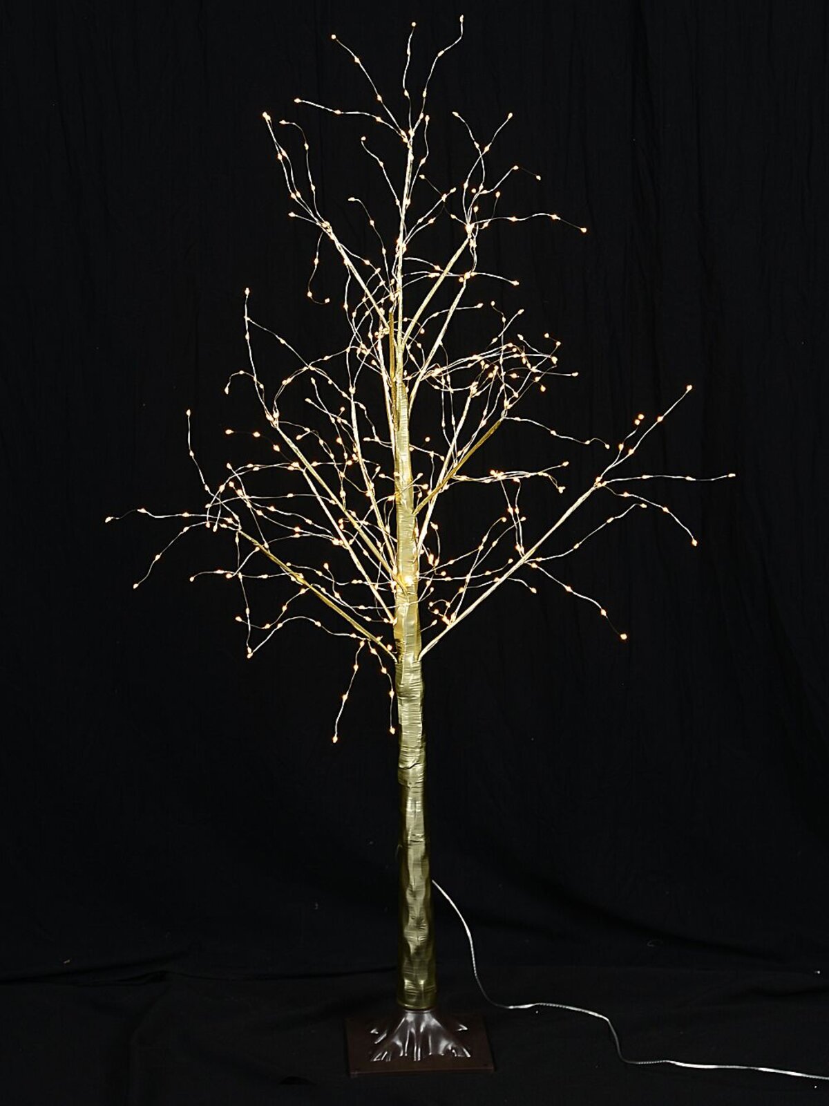 1.2m Warm White LED Gold Branch Outdoor Birch Tree — image 5