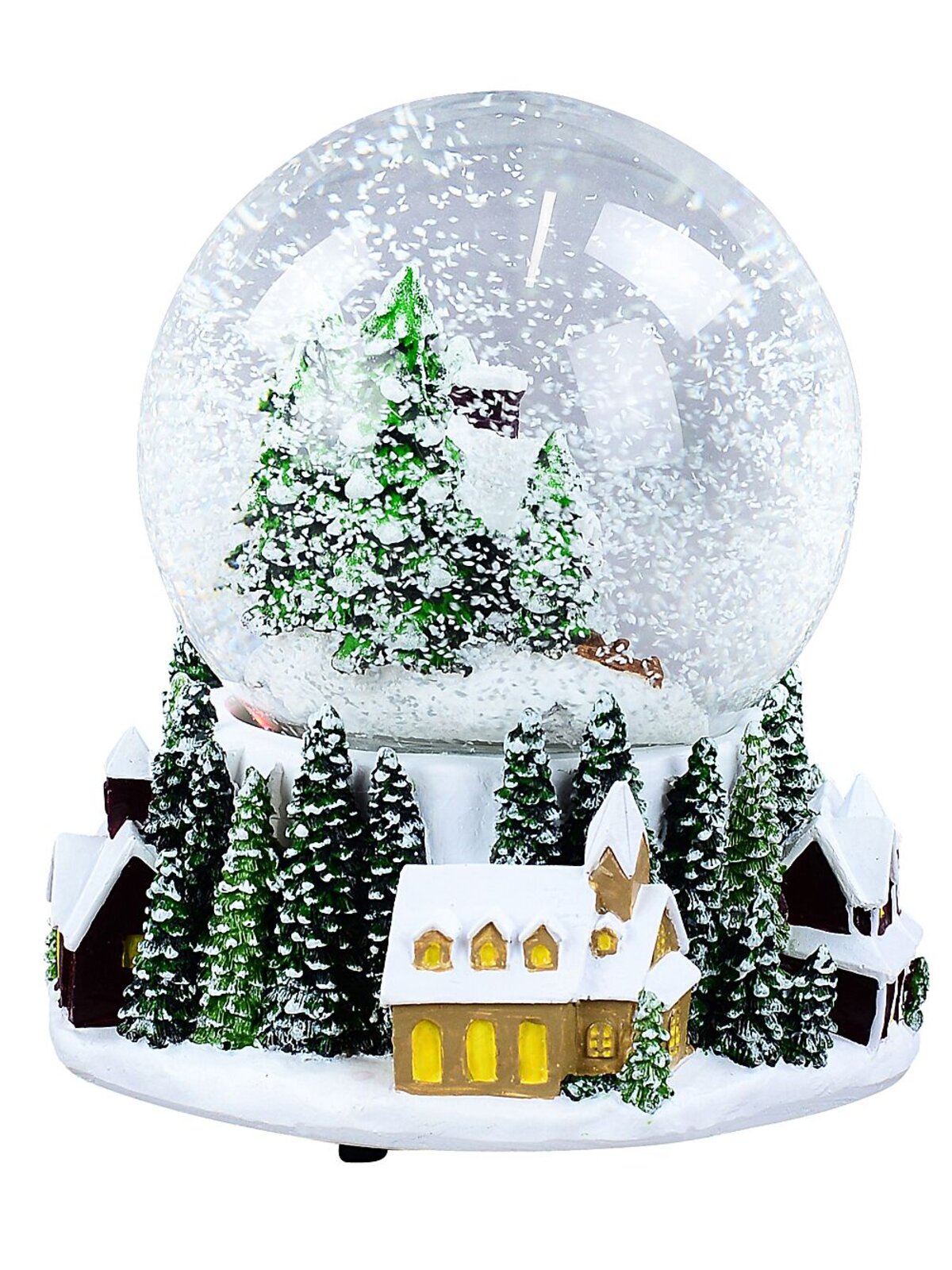 Winter Town Scene With Music & Lights Waterball Snow Globe | 11cm — image 5