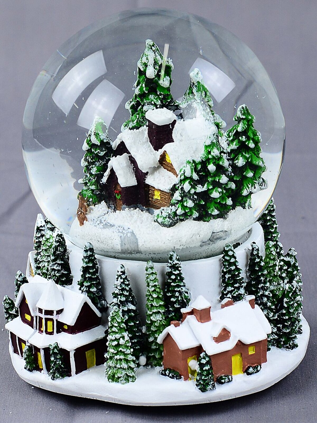 Winter Town Scene With Music & Lights Waterball Snow Globe | 11cm — image 10