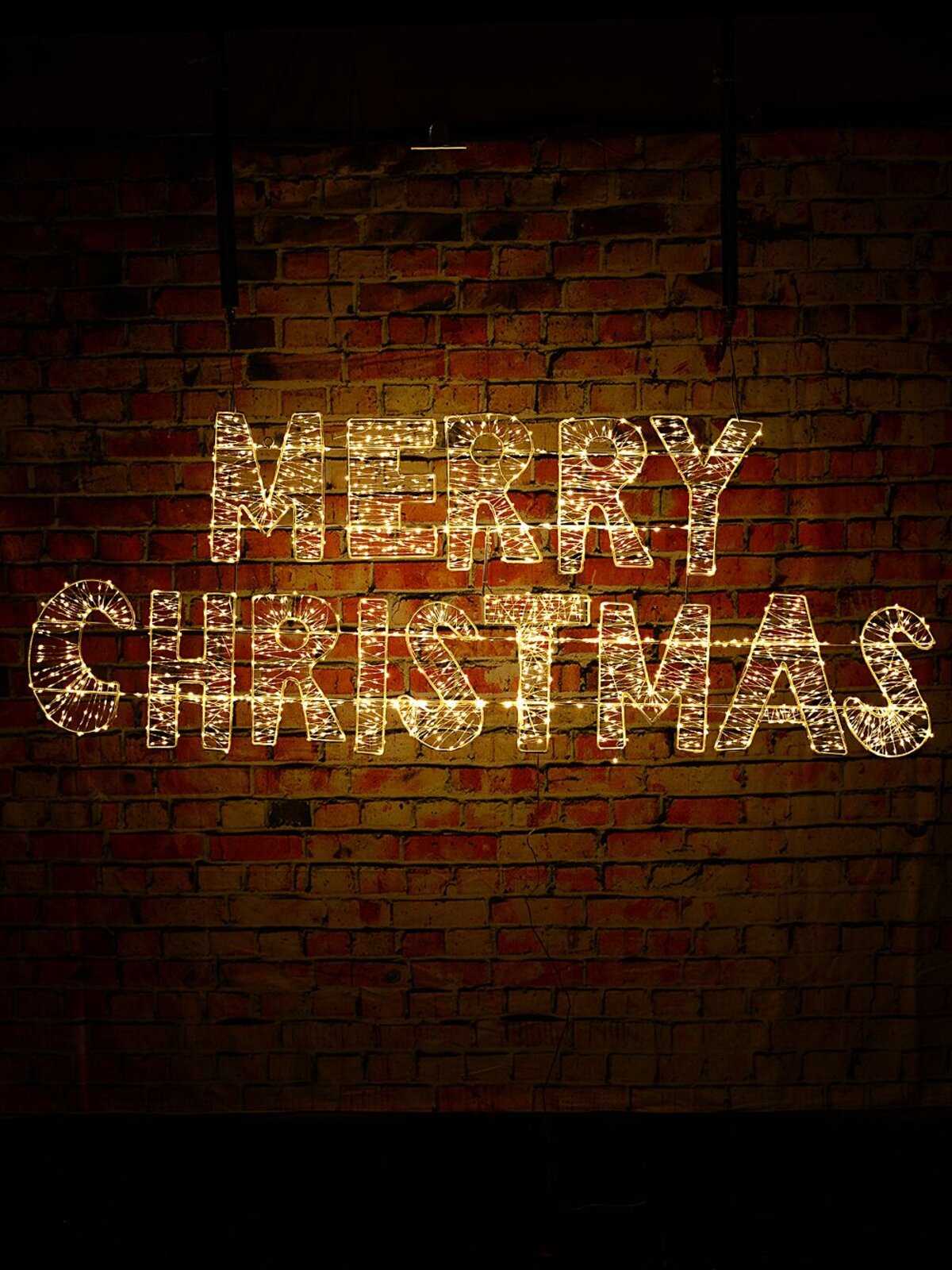 1.6m Vibrant Merry Christmas Outdoor LED Warm White String Light Display — image 5
