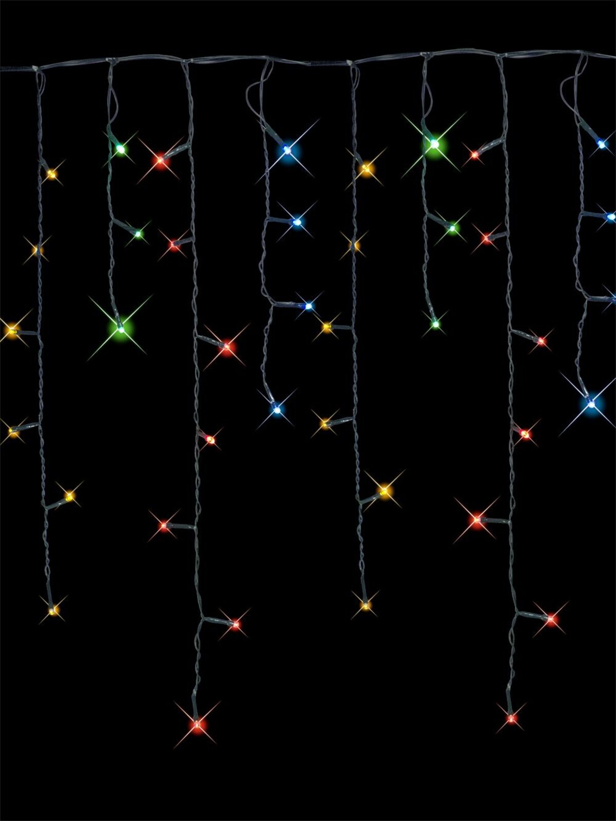 180 Red, Green, Yellow & Blue Superbright LED Icicle Light - 5.4m — image 2
