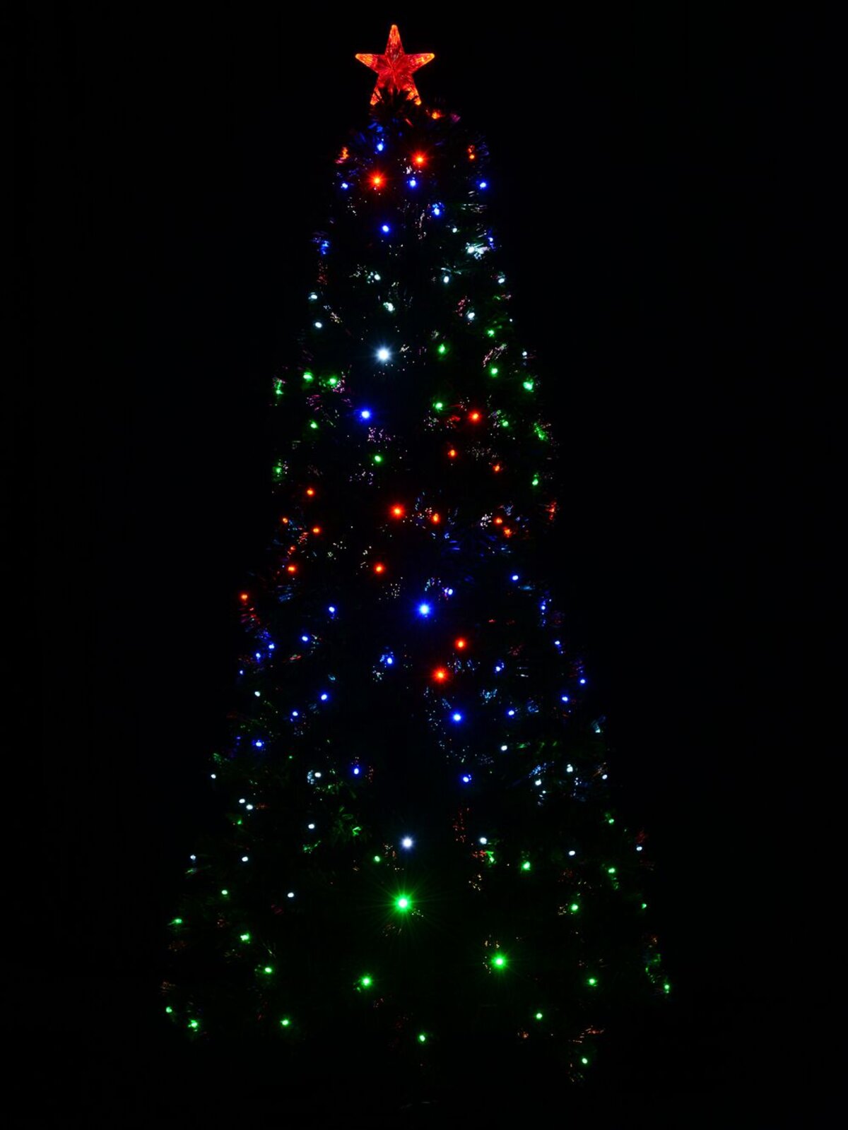 1.8m Multi Colour LED & Fibre Optic Christmas Tree with 200 Tips & Bulbs — image 2