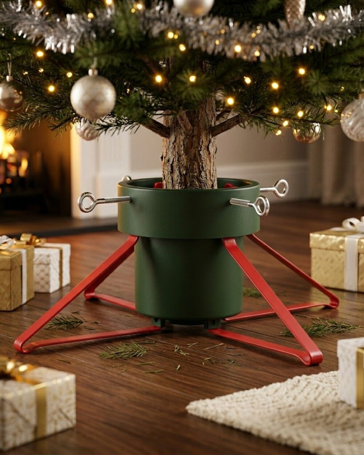 Real Christmas Tree Stand 2.8L | For Live Trees Up To 2.4m — image 2