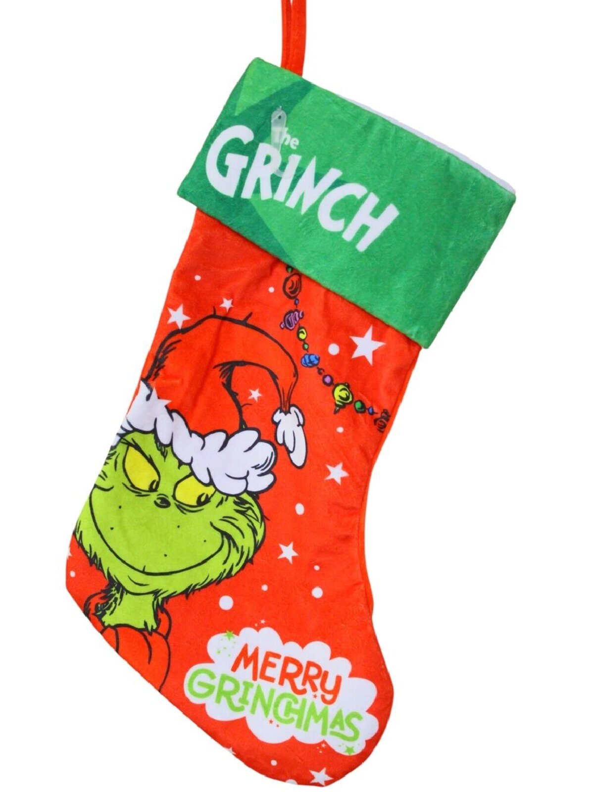 Assorted Dr. Seuss The Grinch Fleece Christmas Stocking | 46cm