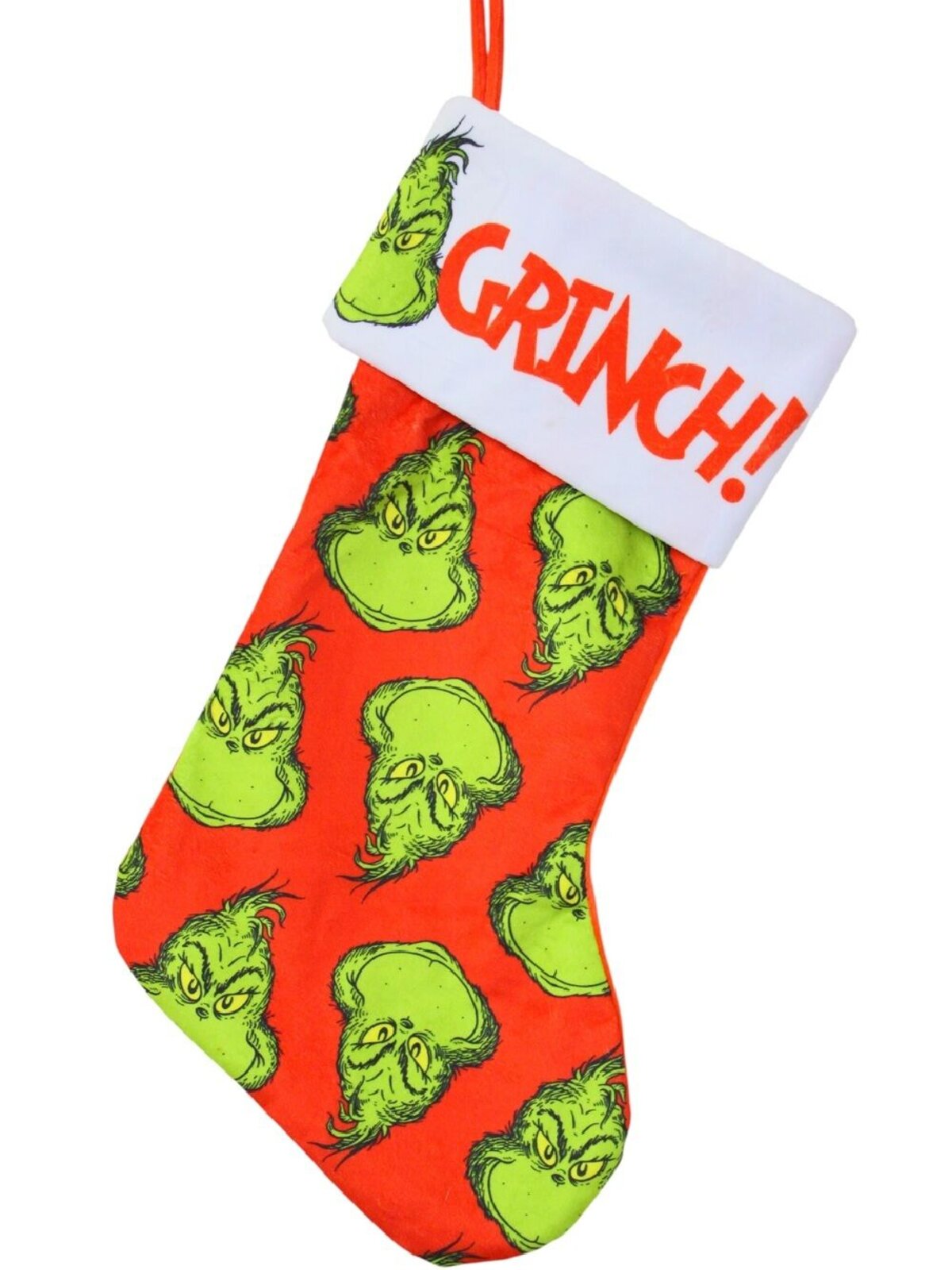 Assorted Dr. Seuss The Grinch Fleece Christmas Stocking | 46cm