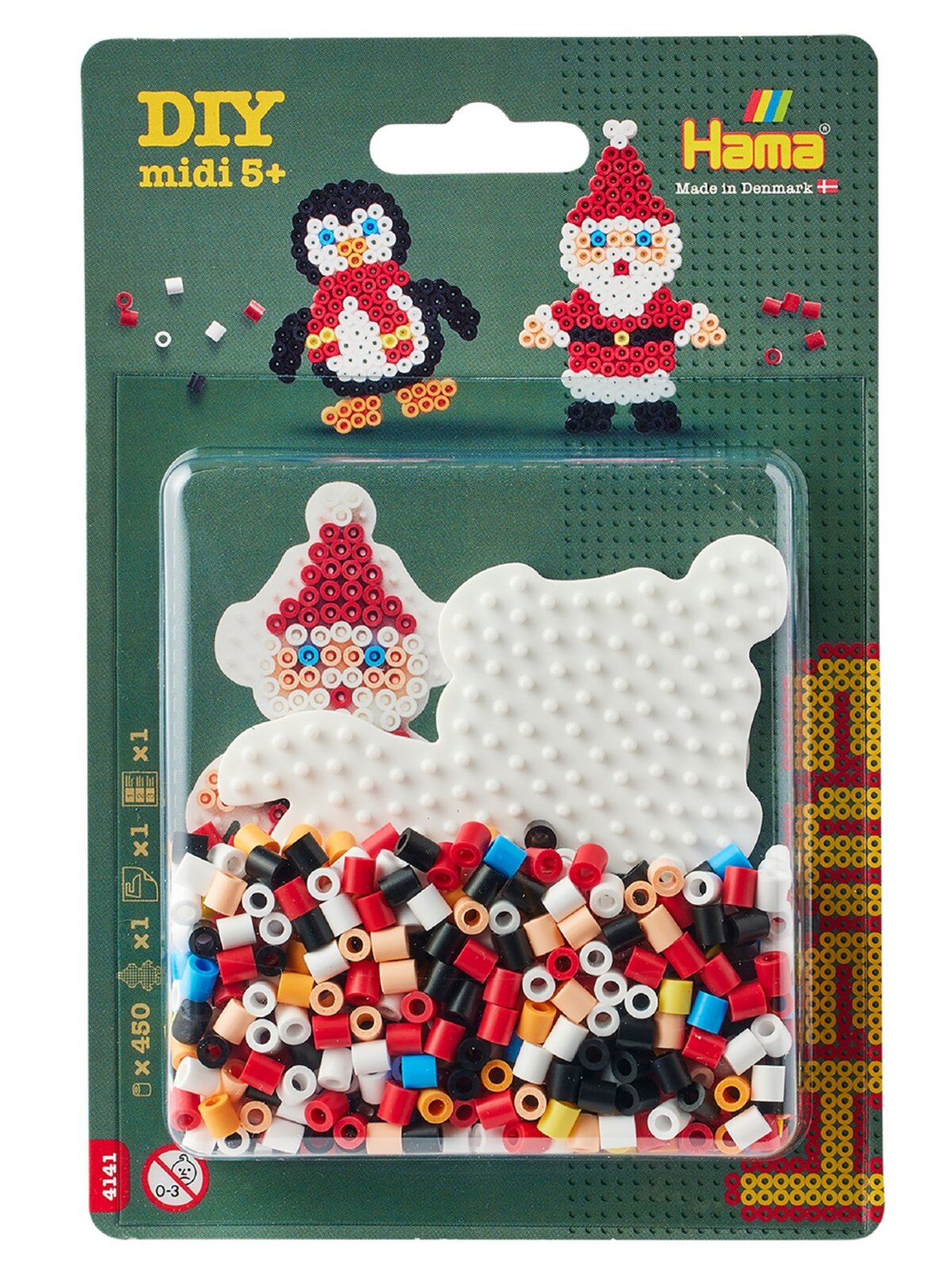 Hama Midi Christmas Penguin Bead Set | Danish DIY Pixel Art Craft