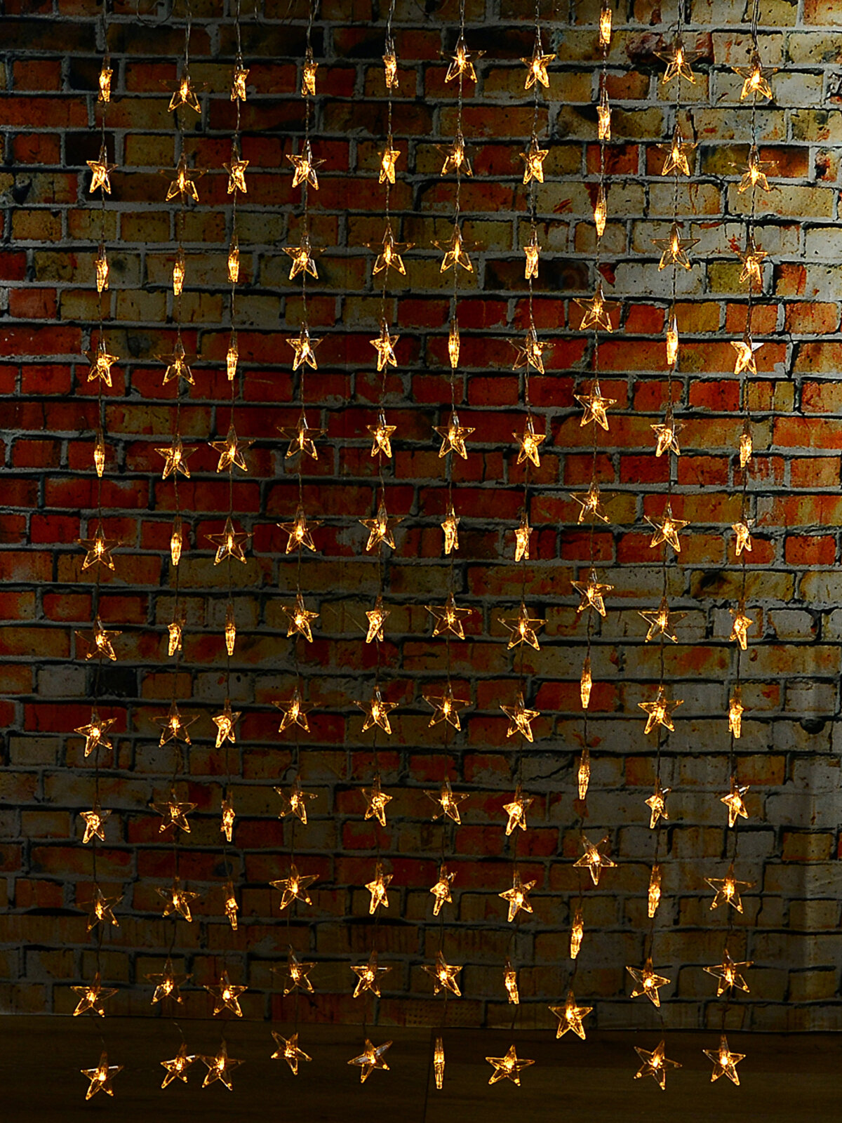 120 Warm White LED Star Curtain Lights 8 Function & Timer | 1.8m — image 5