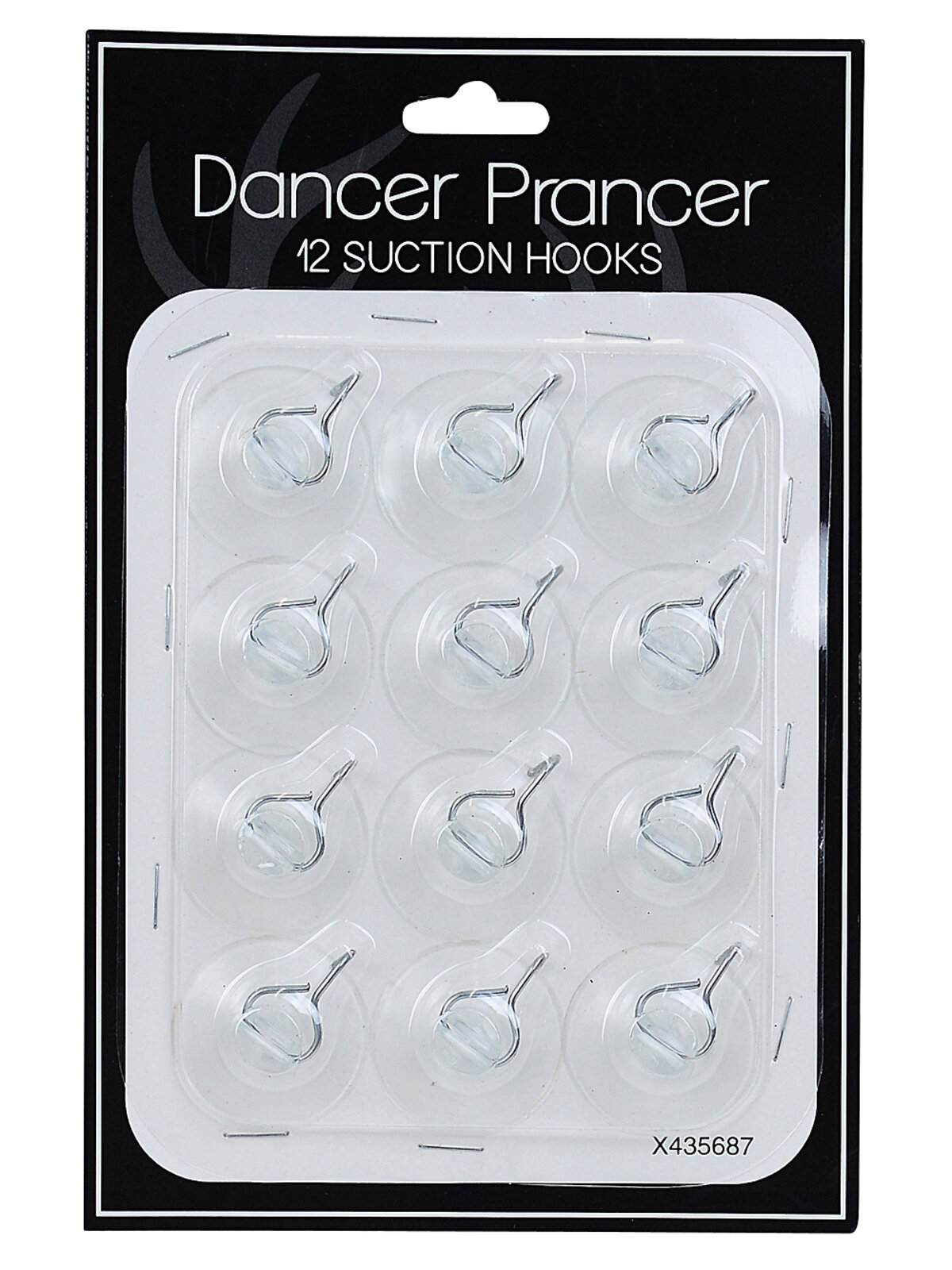 12x Clear Suction Hooks | Heavy Duty Smooth Surface Window Clips