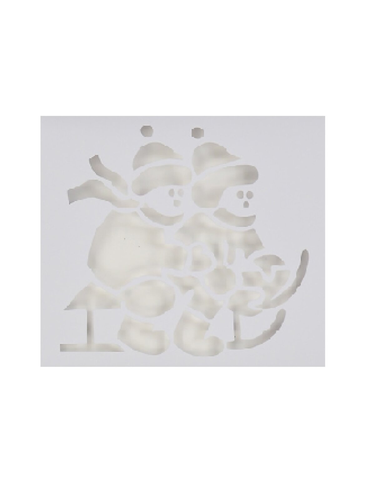 24cm Reusable Christmas Themes Spray Snow Window Stencil — image 4