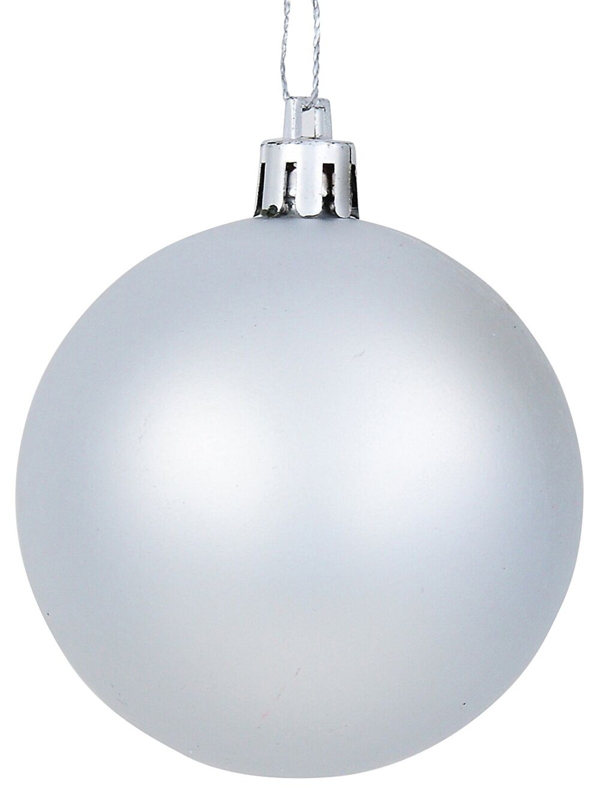 35x Lustrous Silver & Matte White Mixed Essential Baubles | 60mm — image 7