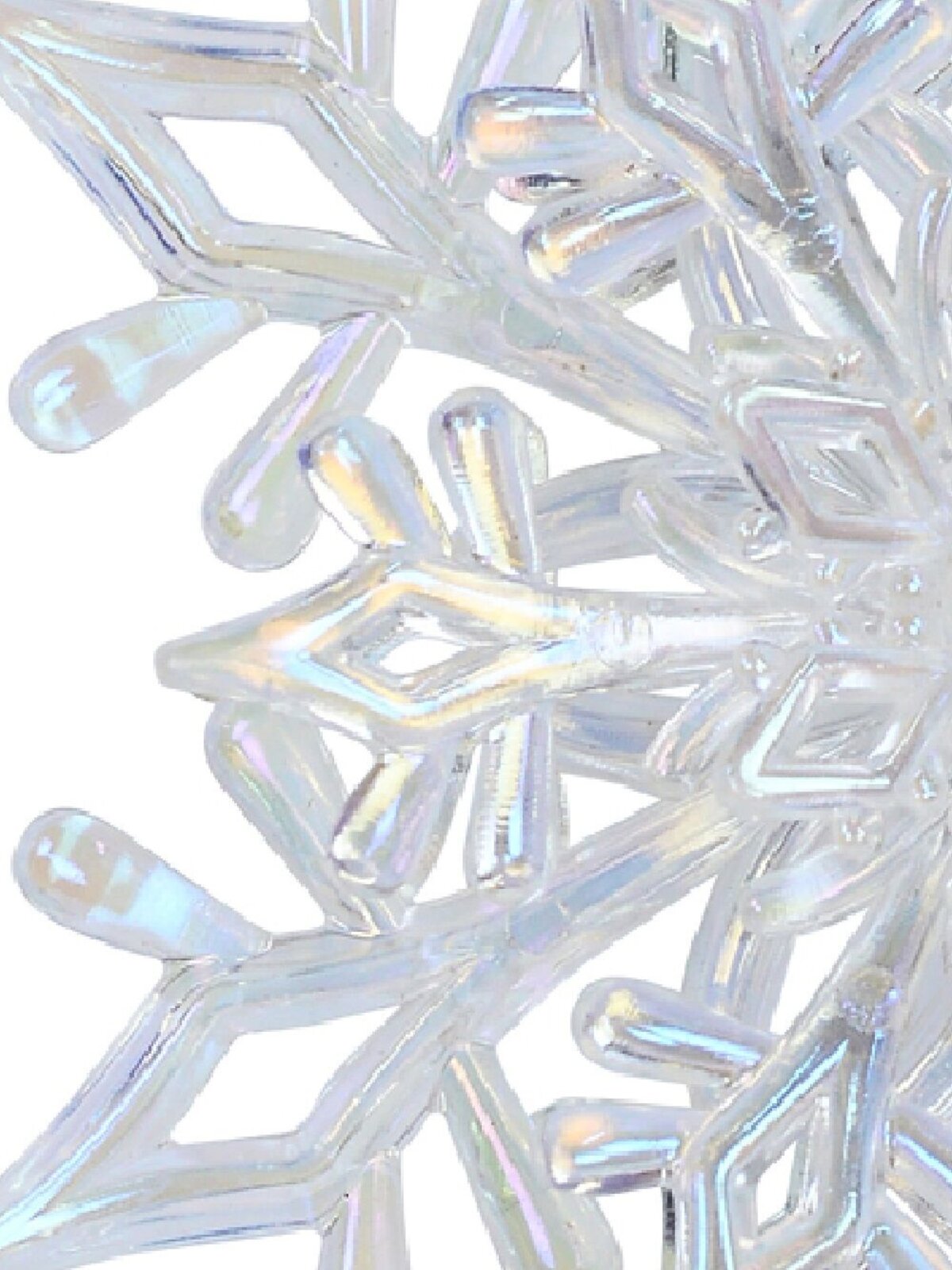 3D Iridescent Dendrite Snowflake Whimsical Essential Ornament | 11cm — image 3