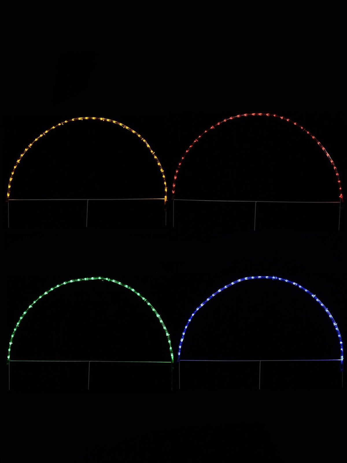 4x LED Christmas Arch Path Lights - Multi Colour Garden Stakes | 83cm — image 9