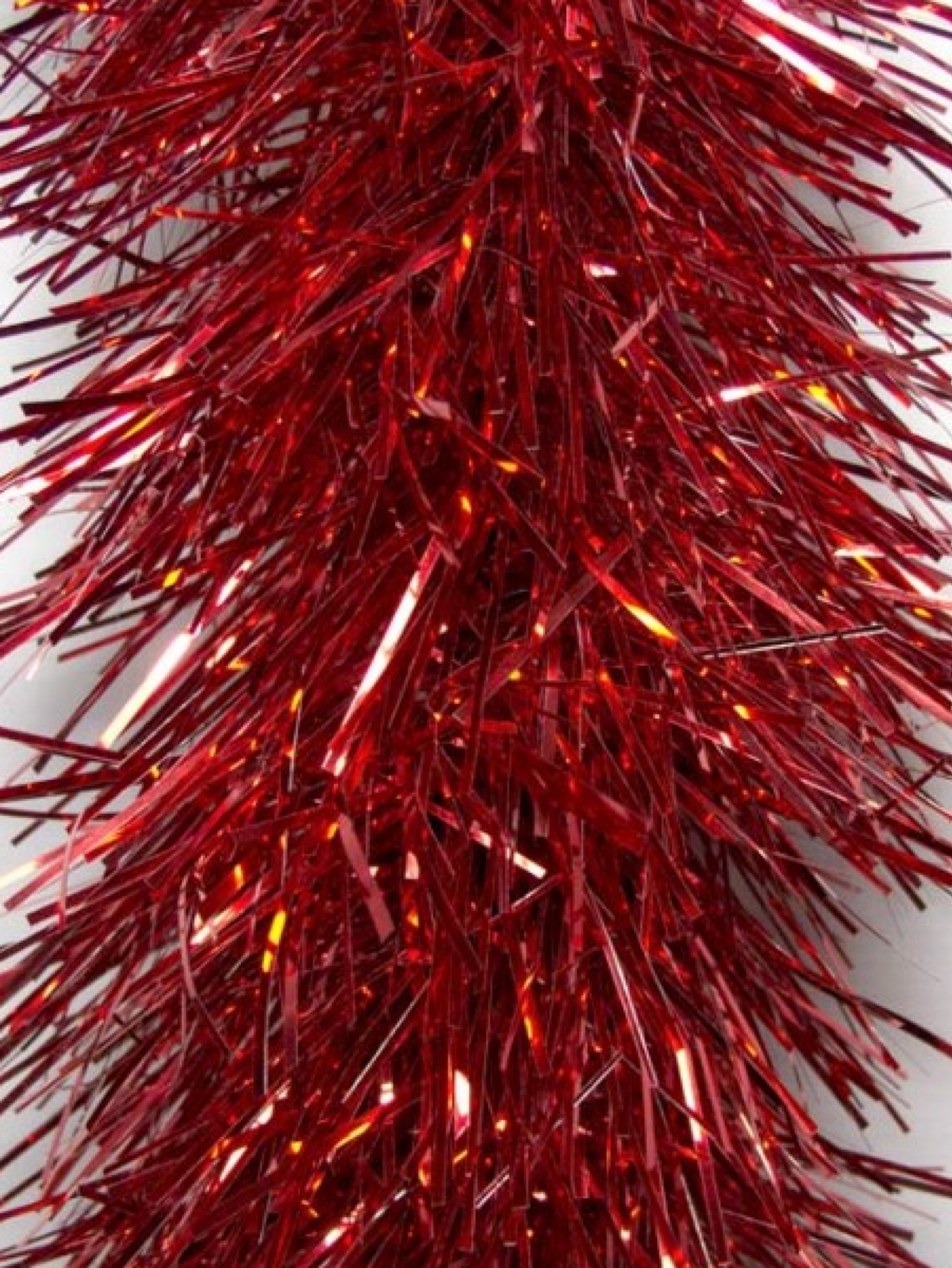 5m Red Metallic Fir Needle 8ply 15cm Tinsel Garland — image 4