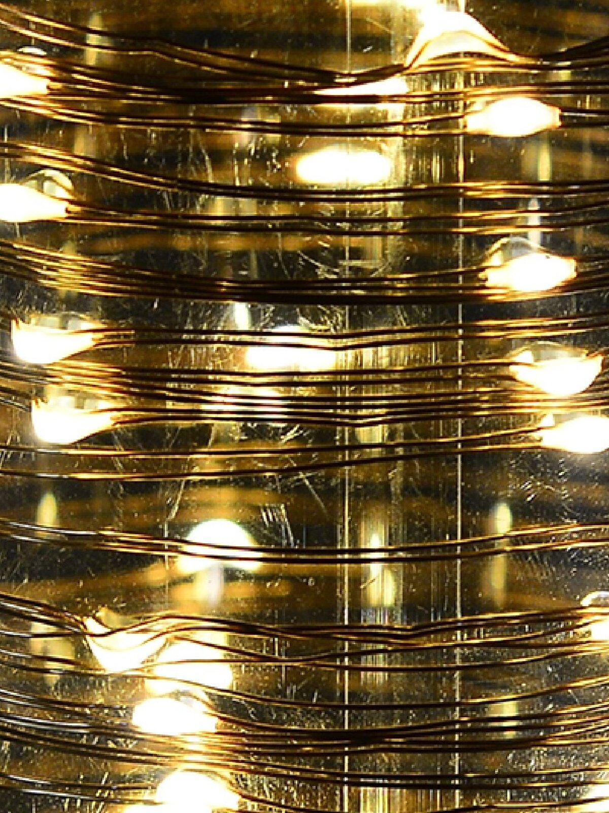80 Warm White Micro LED Bulb Christmas Wire Seed Battery Lights - 8m — image 2