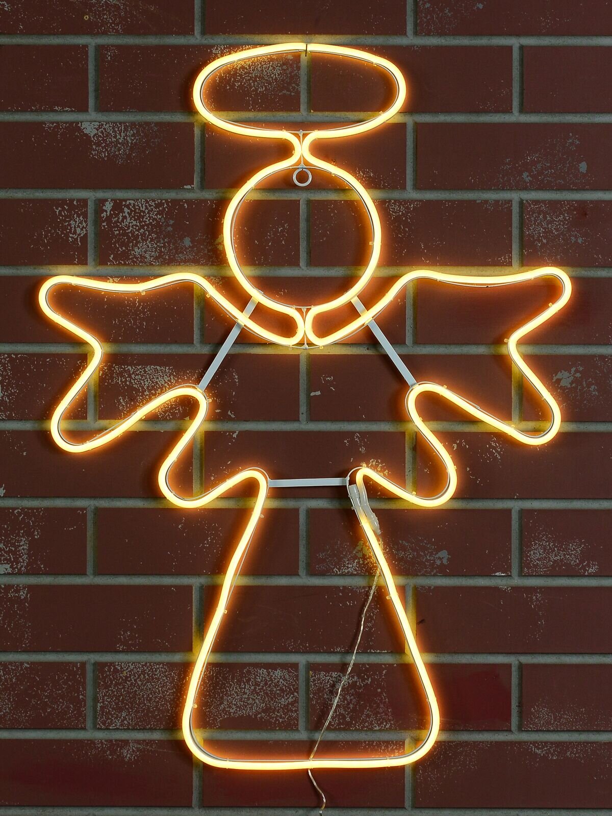 82cm Nativity Angel & Halo Outdoor Christmas Warm White Neon LED Display — image 5