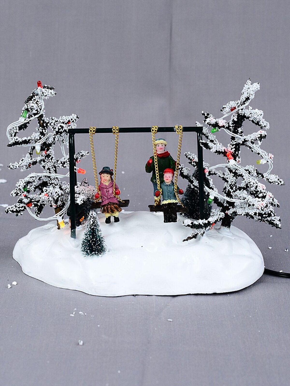 Animated Kids On Playground Swing With Multi Colour LED Lights | 14cm — image 4
