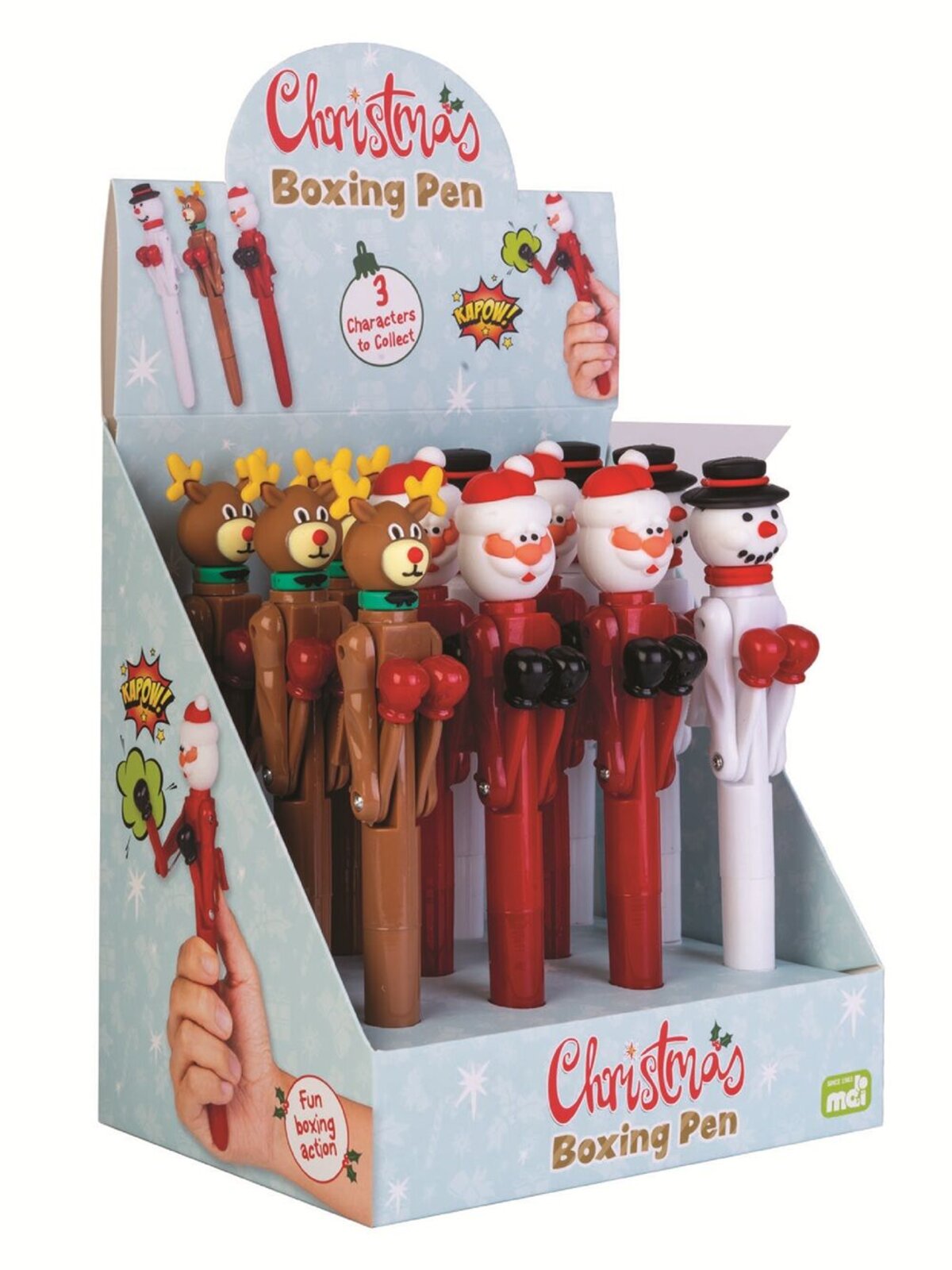 Assorted Santa, Snowman Or Reindeer Novelty Boxing Pen — image 4