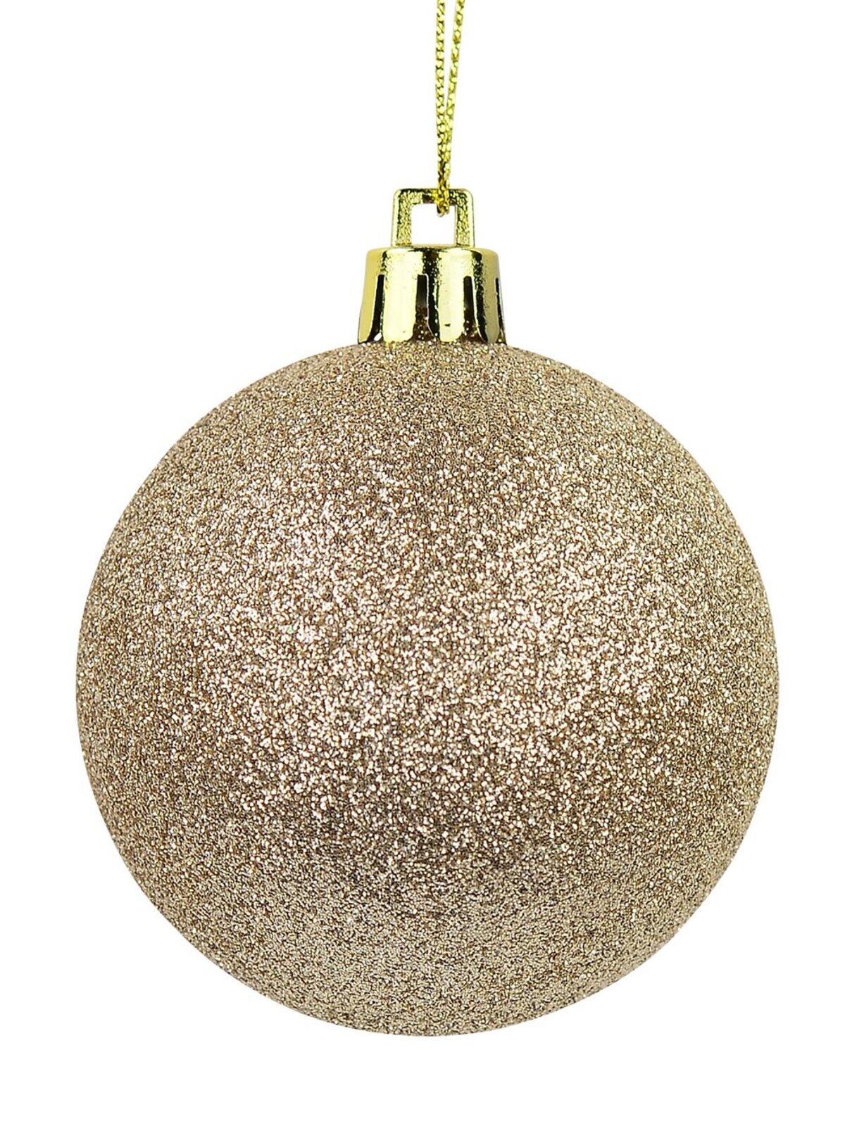 Blush Pink & Champagne Gloss, Matte & Glitter Baubles - 12 x 60mm  — image 8