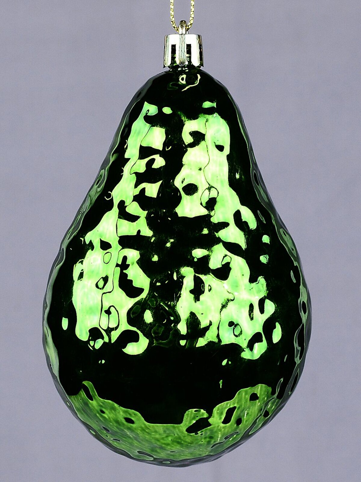 Glossy Green Half Avocado Whimsical Essential Ornament | 11cm — image 3