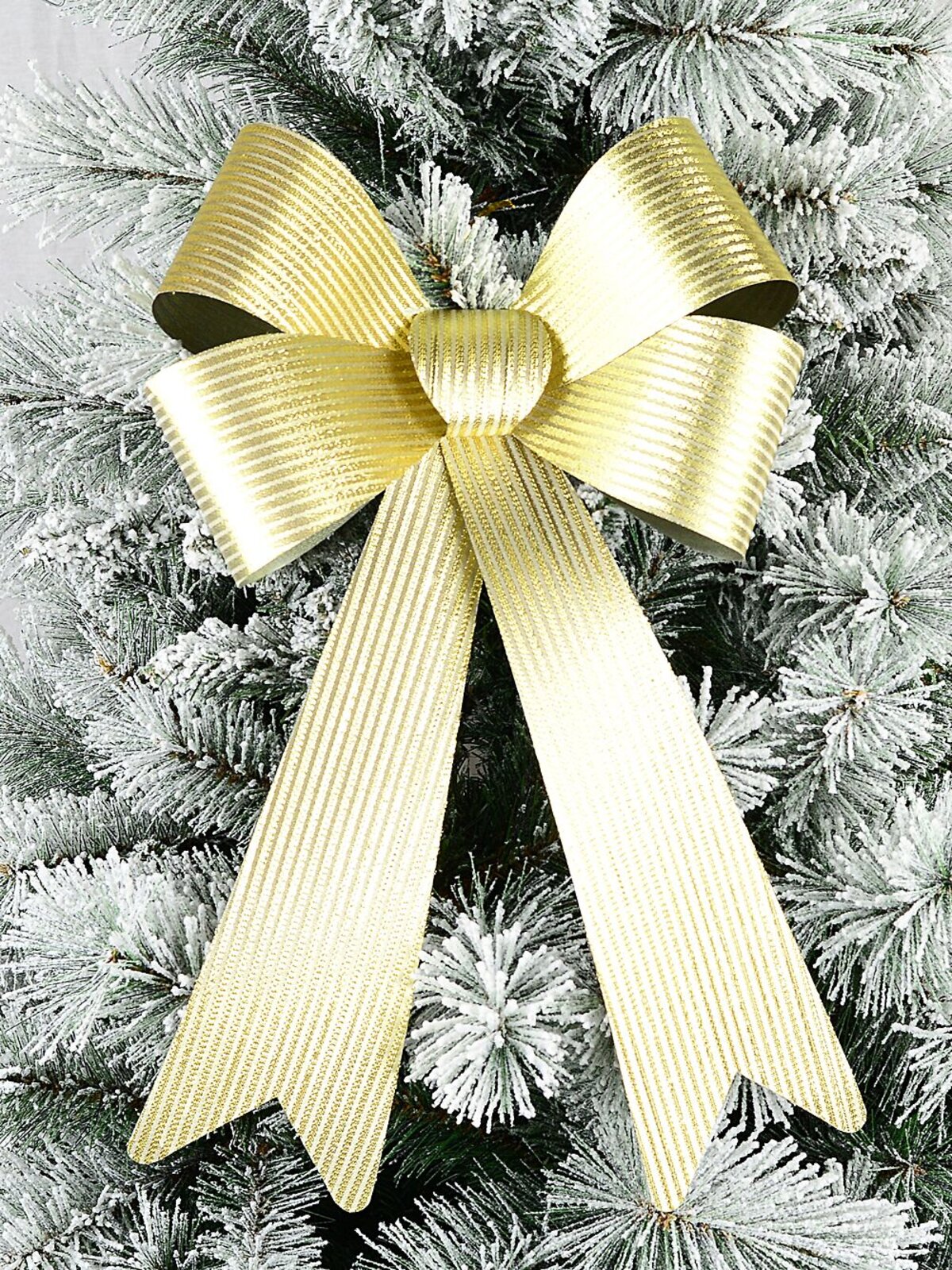 Gold Glitter Stripe Timeless Monumental Bow | 45cm — image 2