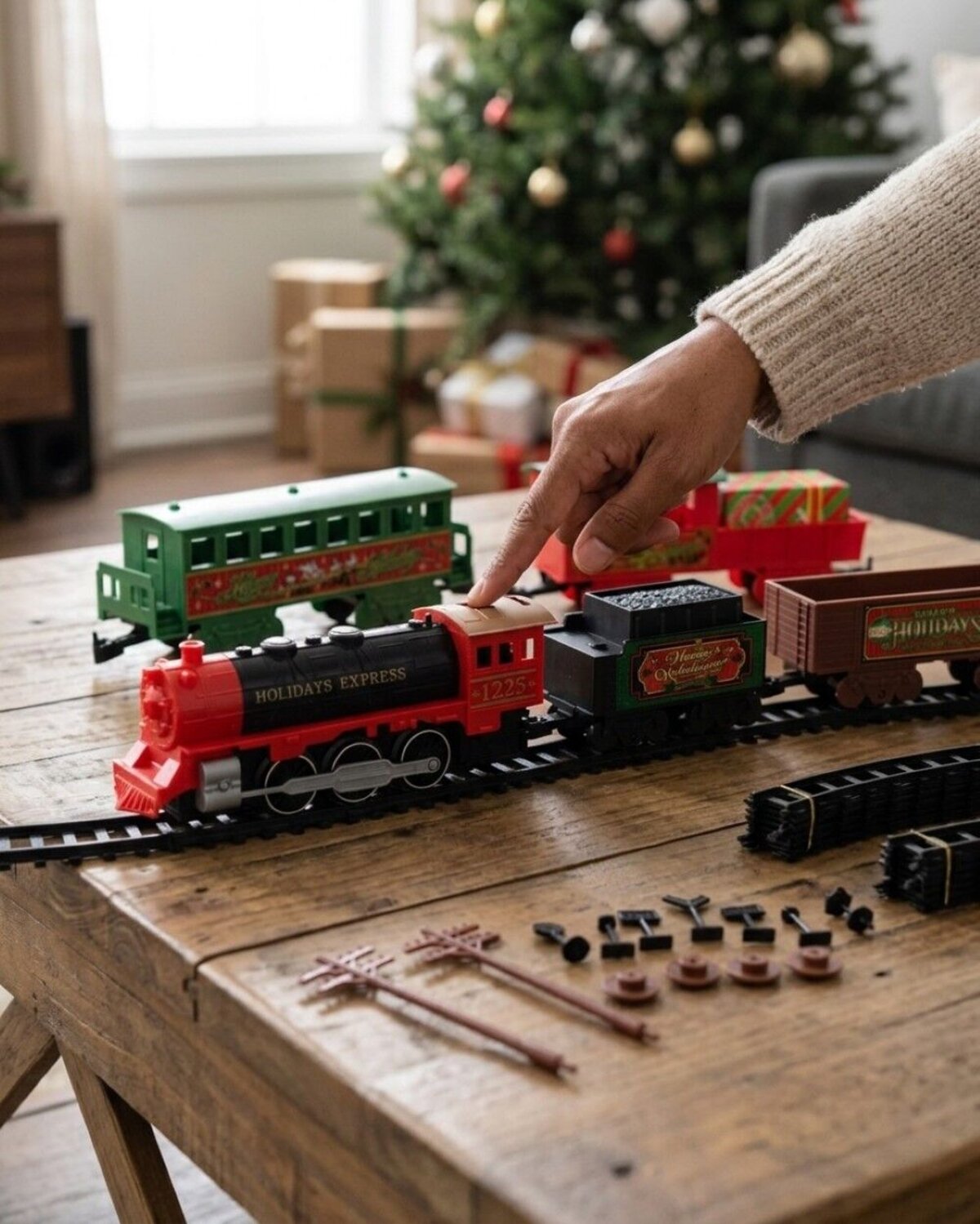 Holiday Express Musical Christmas Train Set | 54 Piece Set With Headlight — image 8