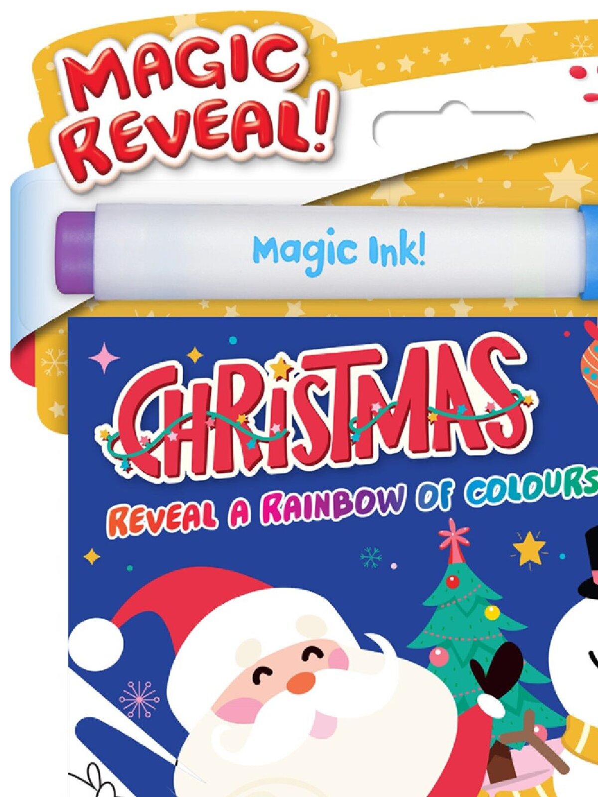 INKredibles Mess-Free Happy Christmas Magic Ink Colouring Book & Marker — image 2