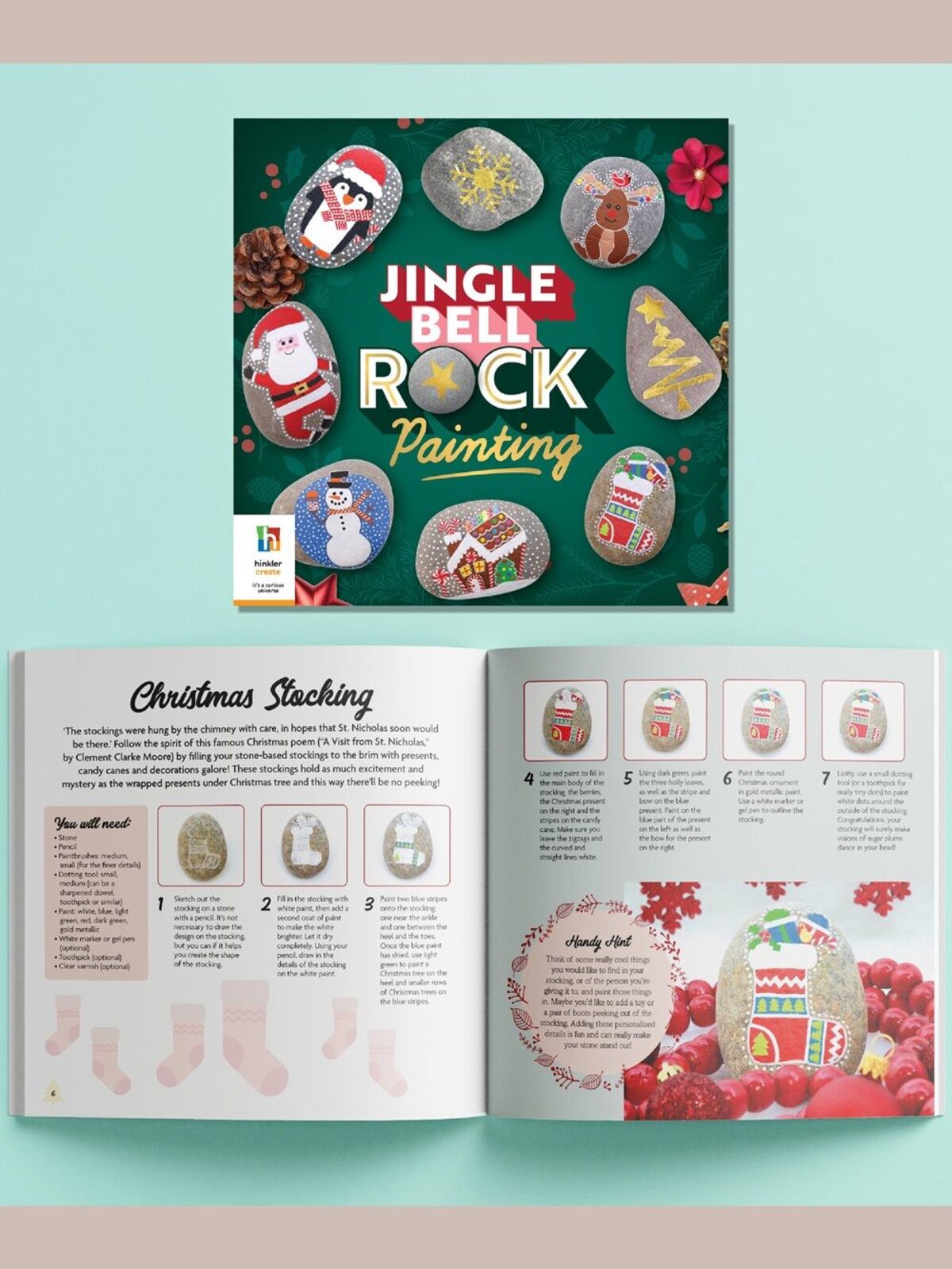 Jingle Bell Rock Painting Kit With River Stones | DIY Christmas Ornaments — image 2